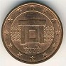 Euro - 2 Euro Cent - Malta - 2008 - Cobre Chapado en Acero - KM# 126 - Obv: Doorway Rev: Denomination and globe - 0